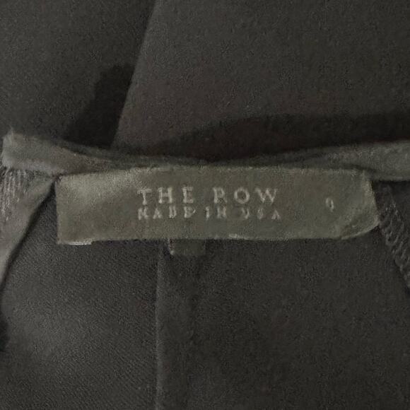 The Row Erscher Cady Maxi Dress size 0 Black Cap Sleeve Pockets - Picture 2 of 13